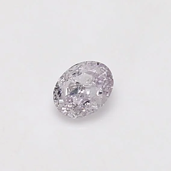 0.25 カラット オーバル ベリーライト ピンク I1 天然 ダイヤモンド