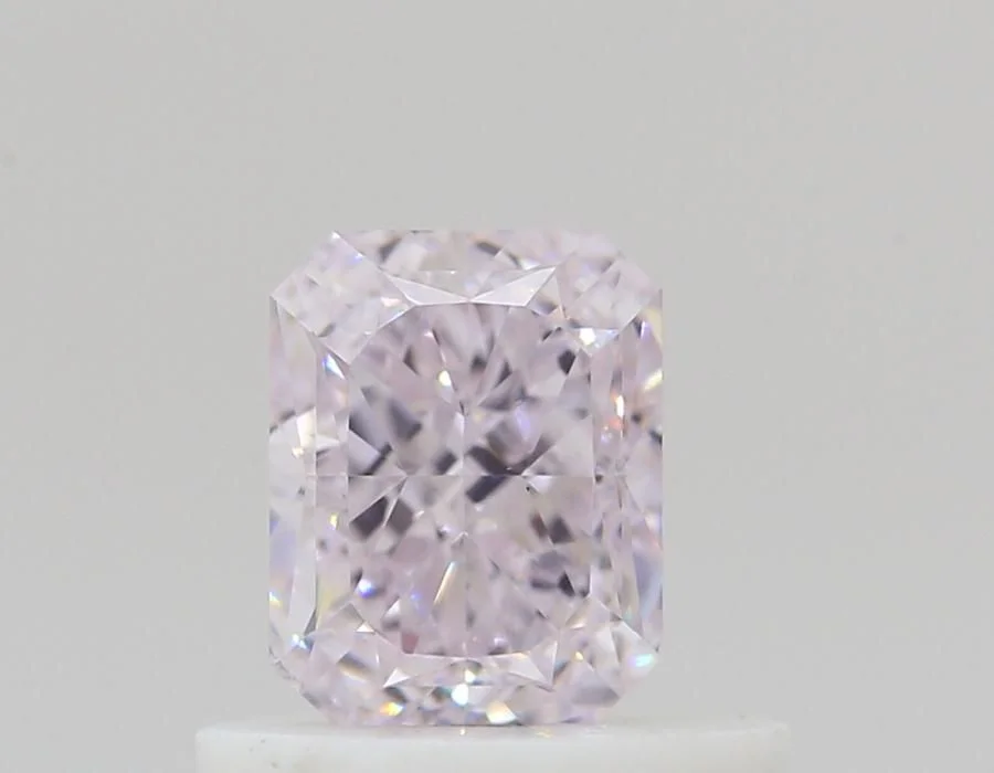 0.53 カラット ラディアント ライト ピンク SI1 天然 ダイヤモンド