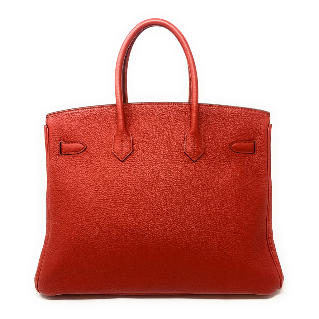 エルメス バーキン 35 ルージュピヴォワンヌ/シルバー金具 ヴォースイフト 刻印 HERMES Birkin ハンドバッグ