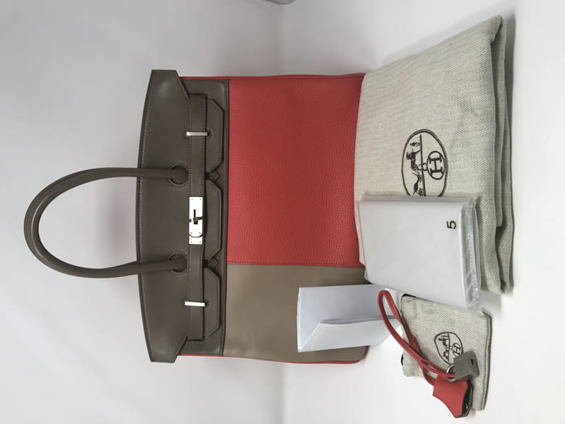 エルメス バーキン 35 限定版 ローズジャイプール & アーガイル HERMES Birkin ハンドバッグ Rose Jaipur & Argile