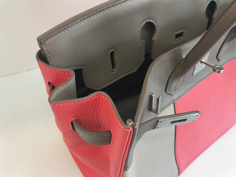 エルメス バーキン 35 限定版 ローズジャイプール & アーガイル HERMES Birkin ハンドバッグ Rose Jaipur & Argile