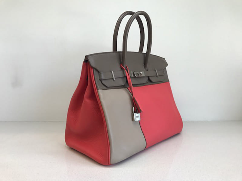 エルメス バーキン 35 限定版 ローズジャイプール & アーガイル HERMES Birkin ハンドバッグ Rose Jaipur & Argile