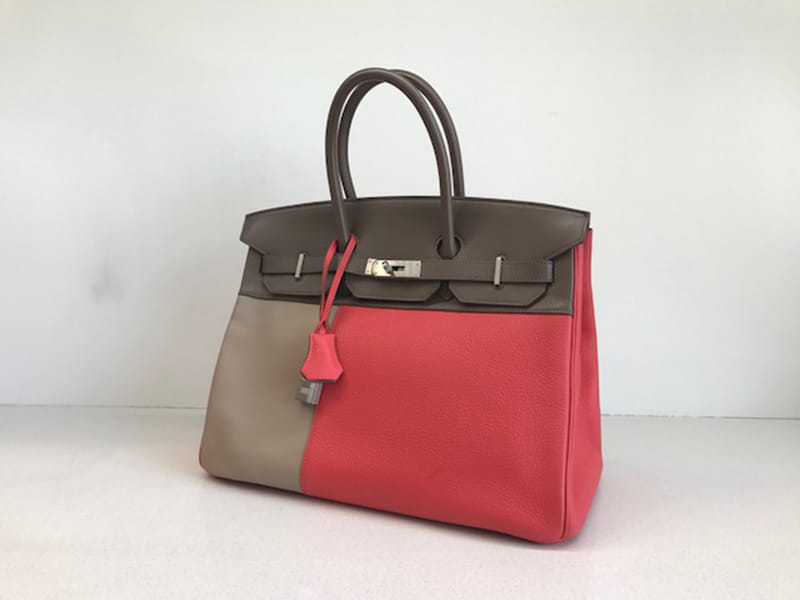 エルメス バーキン 35 限定版 ローズジャイプール & アーガイル HERMES Birkin ハンドバッグ Rose Jaipur & Argile