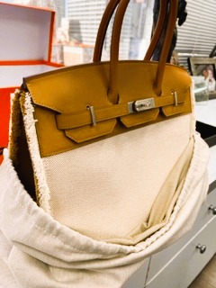 エルメス バーキン35 フレイ スイフト/ツイルアッシュ HERMES Birkin ハンドバッグ