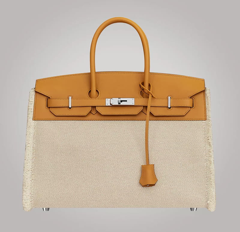 エルメス バーキン35 フレイ スイフト/ツイルアッシュ HERMES Birkin ハンドバッグ