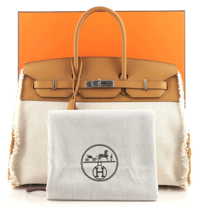 エルメス バーキン35 フレイ スイフト/ツイルアッシュ HERMES Birkin ハンドバッグ