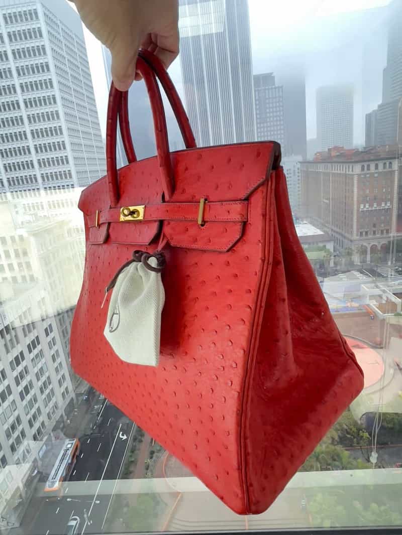 HERMES Birkin エルメス バーキン オーストリッチ 40  ハンドバッグ