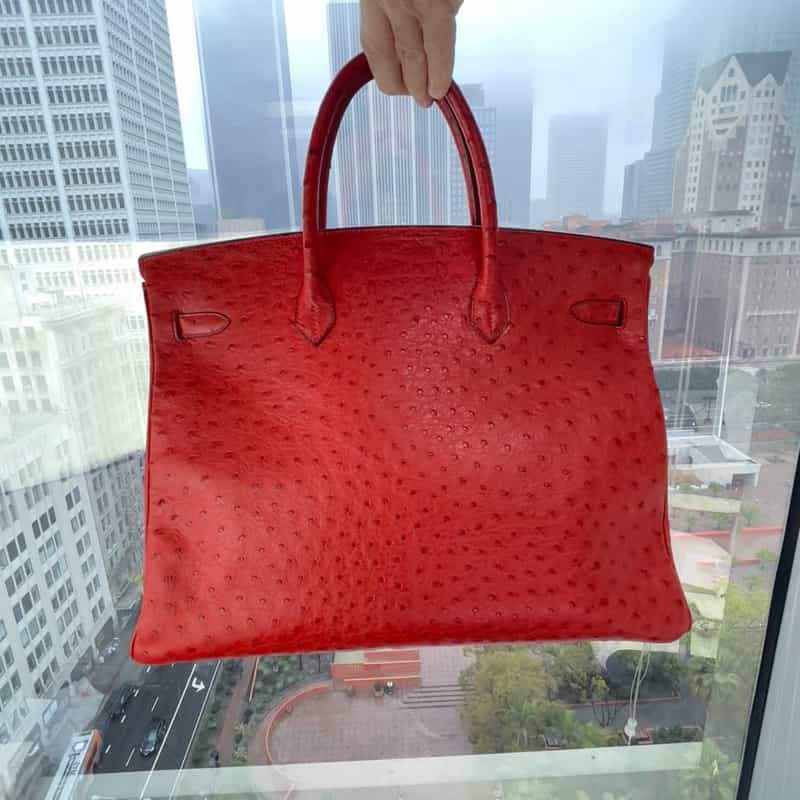 HERMES Birkin エルメス バーキン オーストリッチ 40  ハンドバッグ