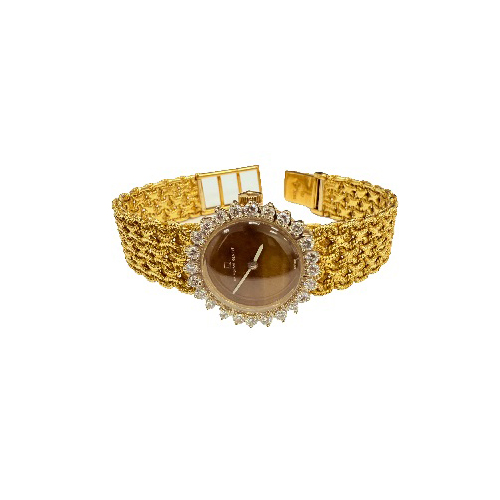 ユニバーサル ジュネーブ キャットアイ 18K イエローゴールド ダイヤモンド レディースウォッチ