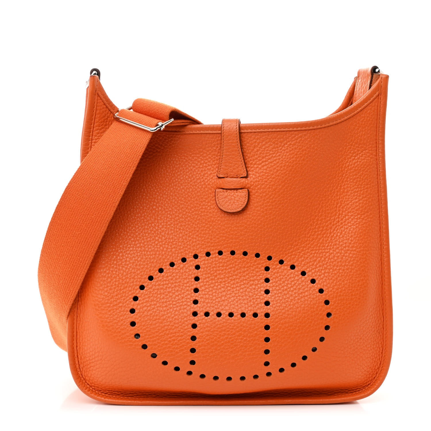 HERMES Evelyne 中古のエルメス エヴリン III PM オレンジ／トリヨン・クレマンス