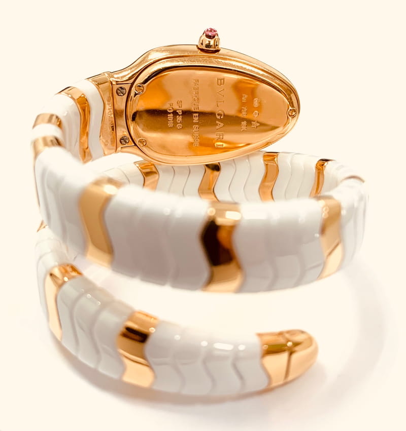 Bvlgari ブルガリ 18K ローズゴールド ウォッチ ダイヤモンド付き