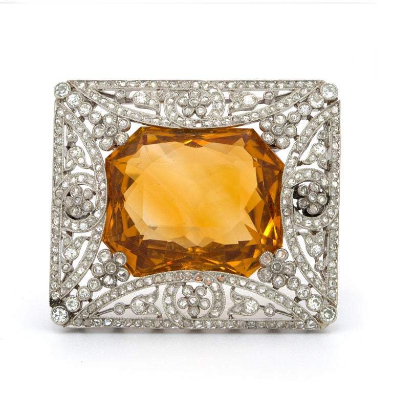 Cartier カルティエ 14 カラット イエロー トルマリン ブローチまたはピン