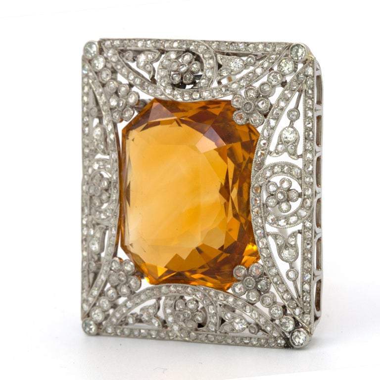 Cartier カルティエ 14 カラット イエロー トルマリン ブローチまたはピン