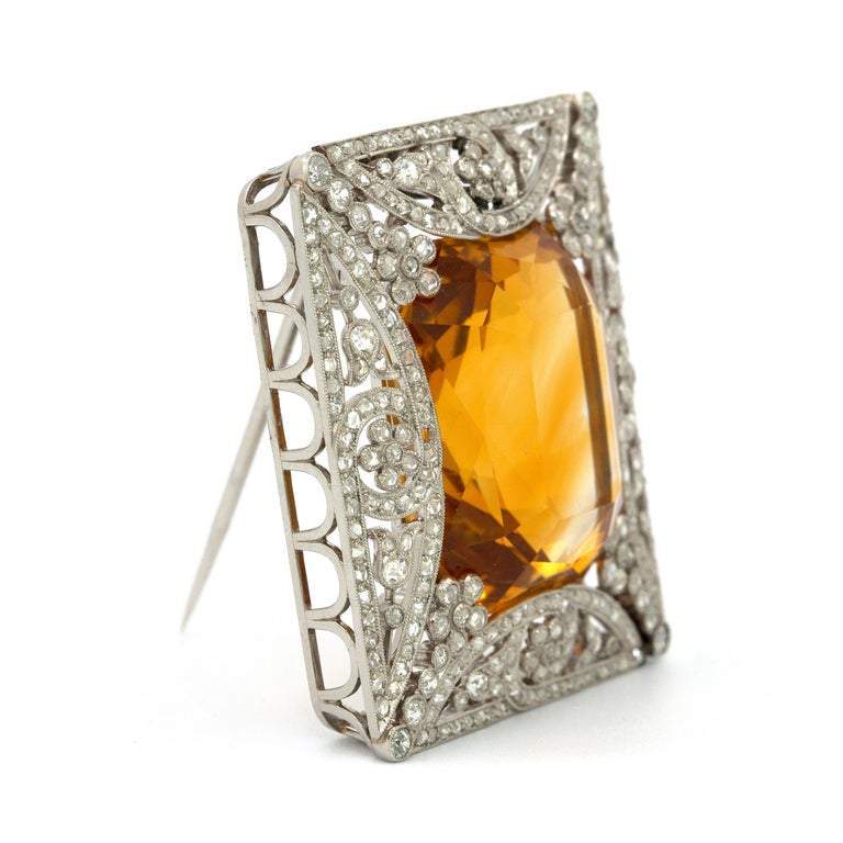Cartier カルティエ 14 カラット イエロー トルマリン ブローチまたはピン