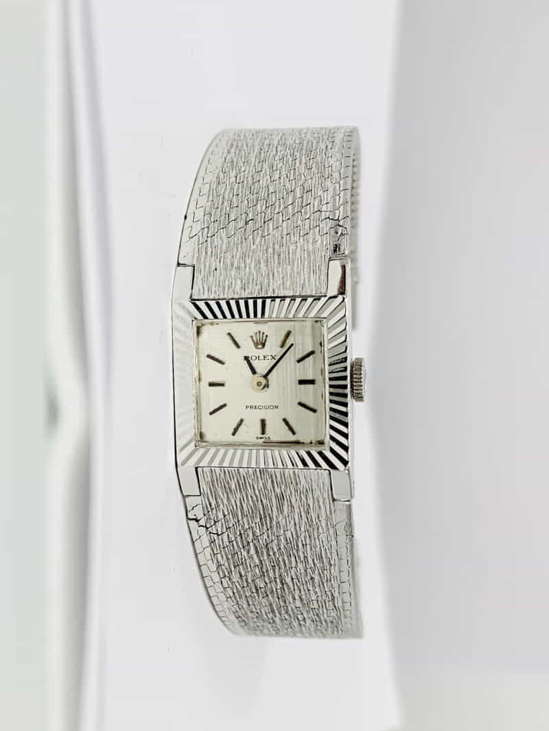 ビンテージ Rolex ロレックス 18Kホワイトゴールド プレシジョン ウォッチ