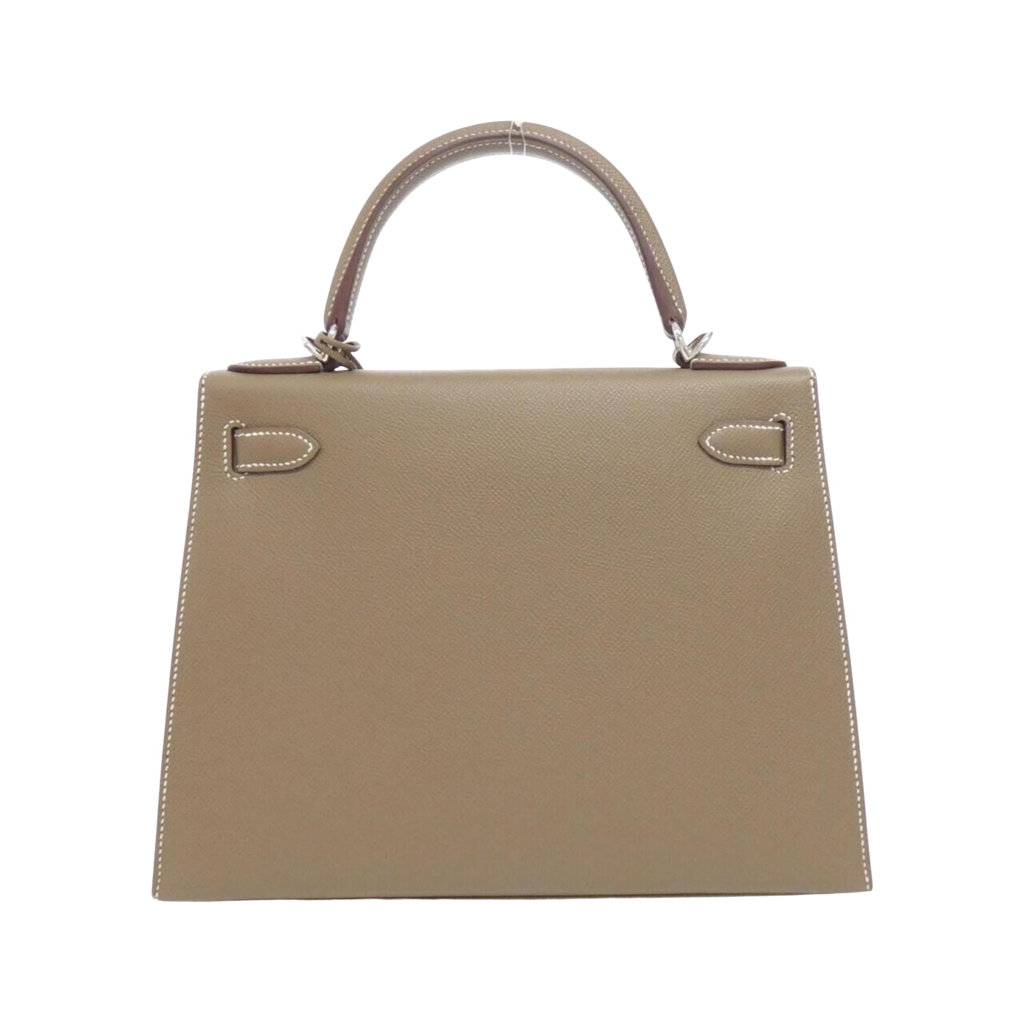 HERMES (エルメス) ケリー25 ブラウン レザー ハンドバッグ
