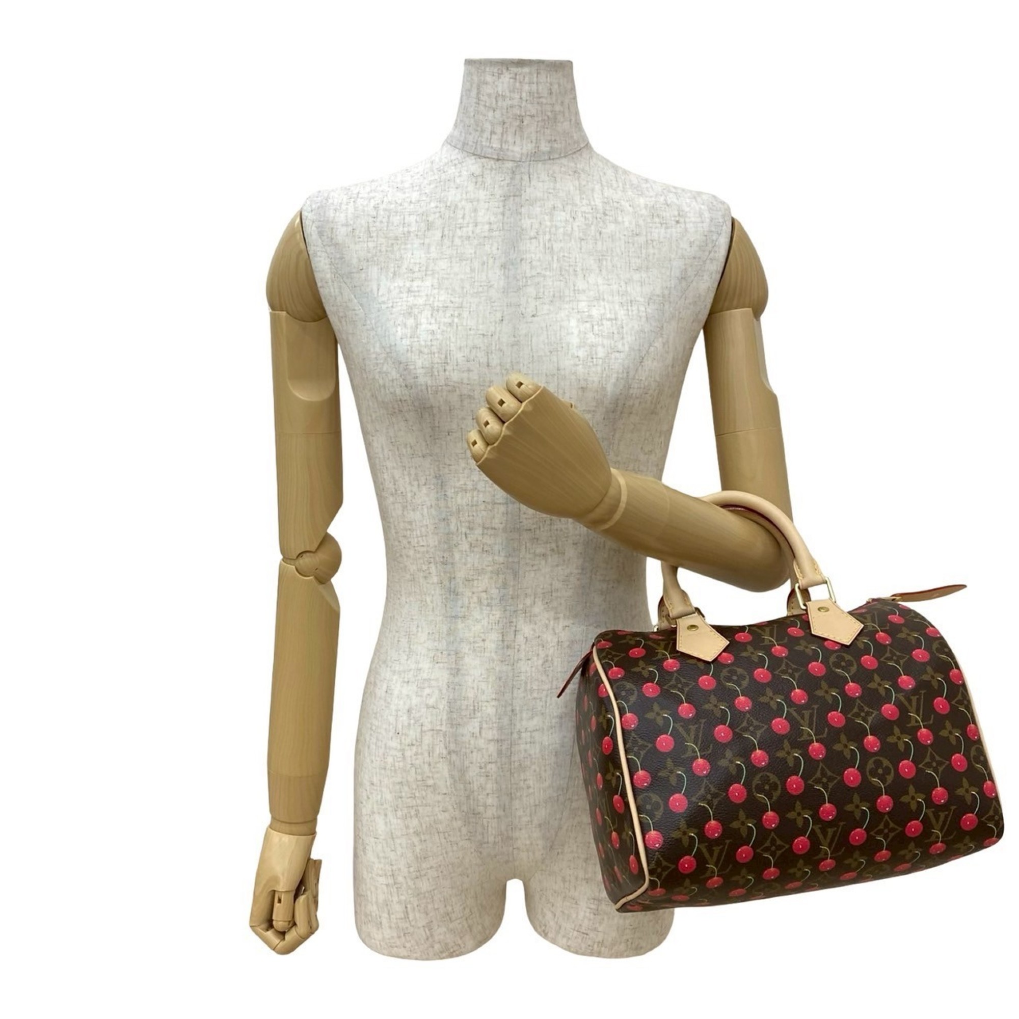 【限定コラボ】 LOUIS VUITTON × 村上隆 モノグラム・チェリー スピーディ 25