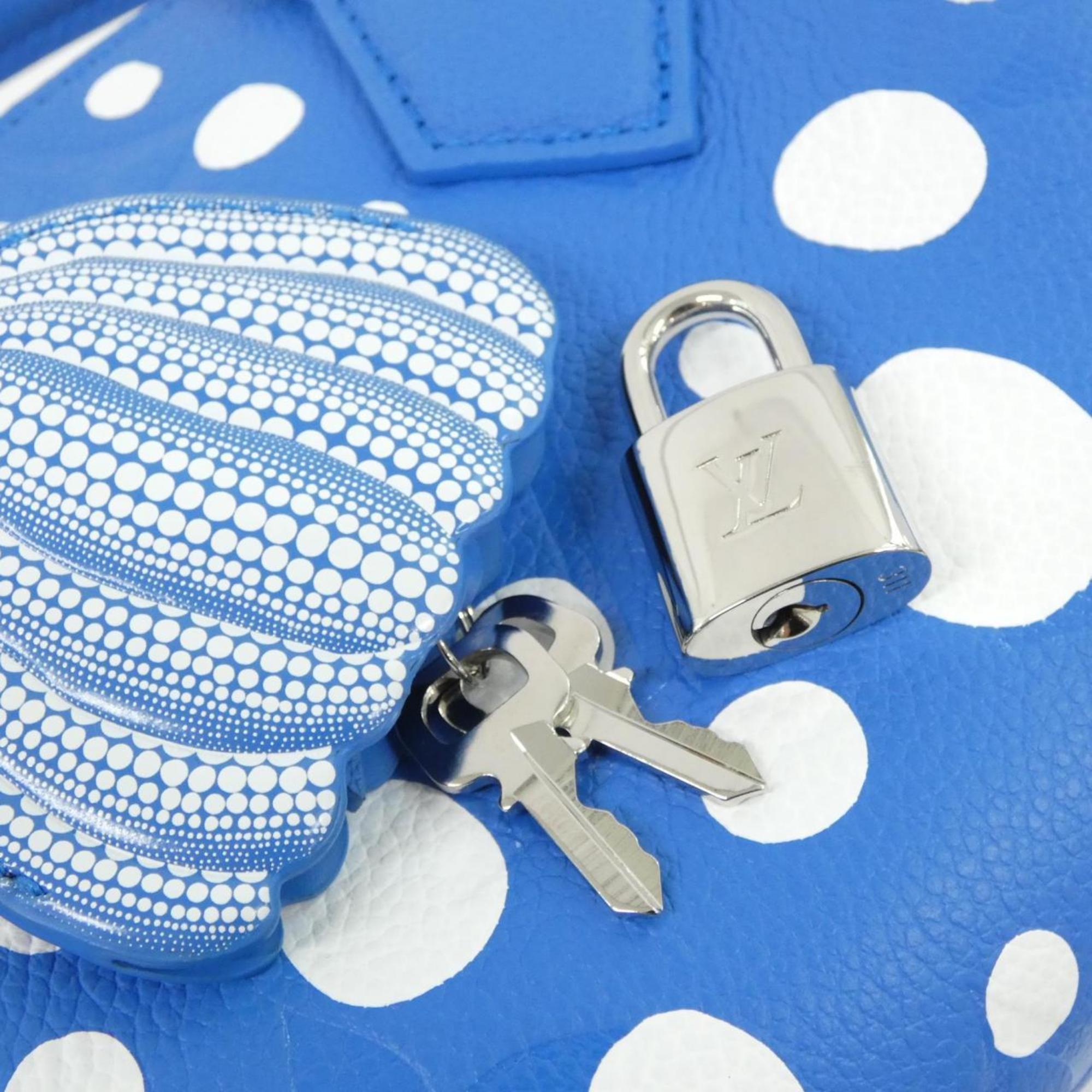 【限定コラボ】 LOUIS VUITTON  × 草間彌生 スピーディ・バンドリエール 20 ブルー ホワイト