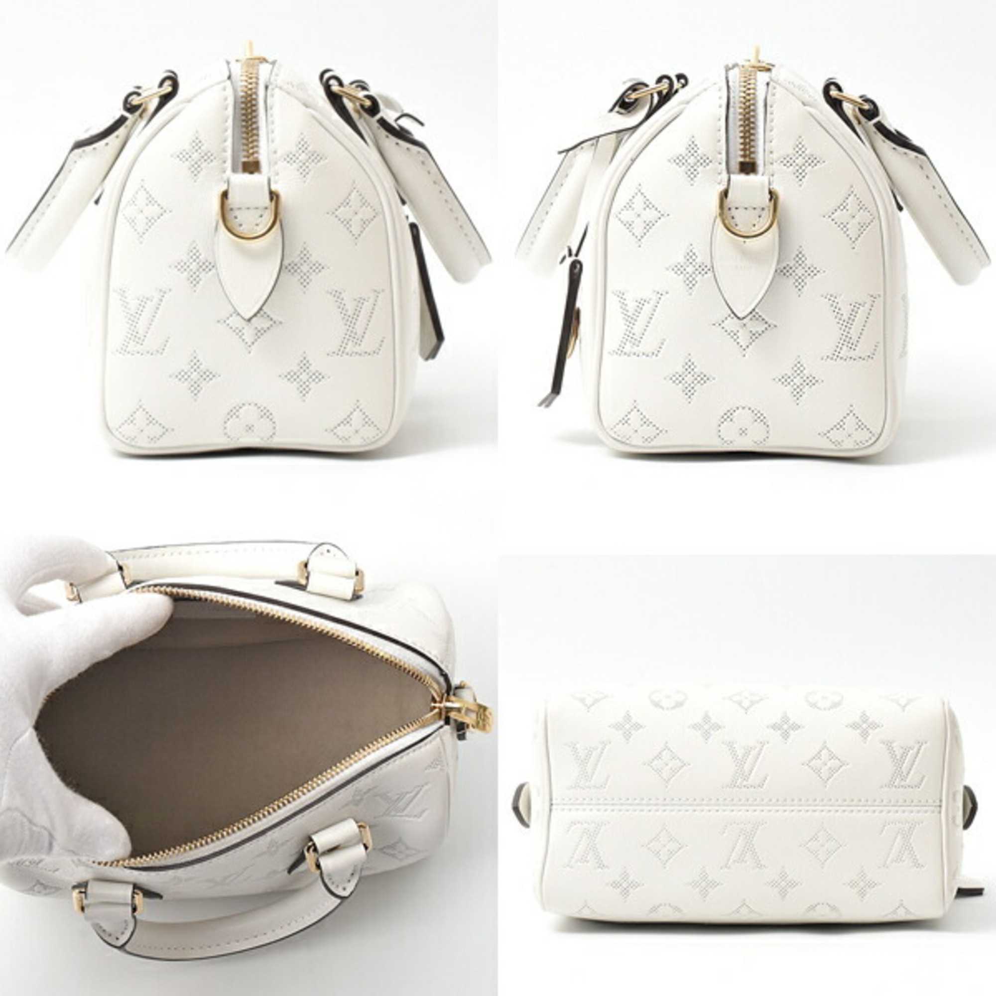 Louis Vuitton ルイ・ヴィトン スピーディ バンドリエール 20 ホワイト モノグラム