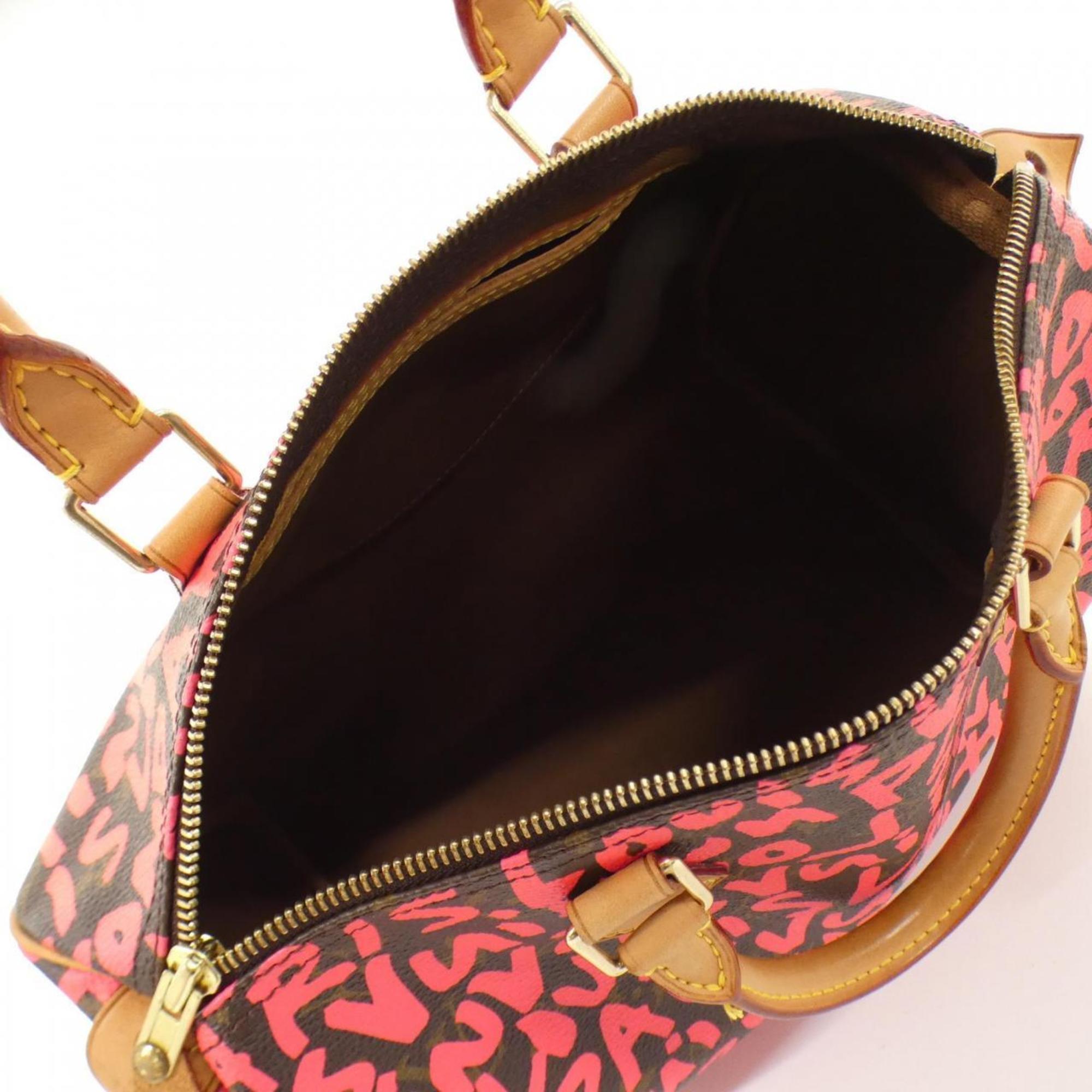 【限定コラボ】 LOUIS VUITTON × スティーブン・スプラウス モノグラム グラフィティ スピーディ 30