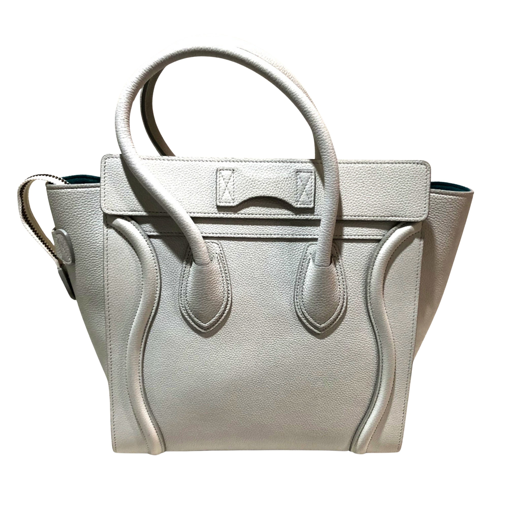 CELINE セリーヌ ラゲージ マイクロ ホワイト レザー