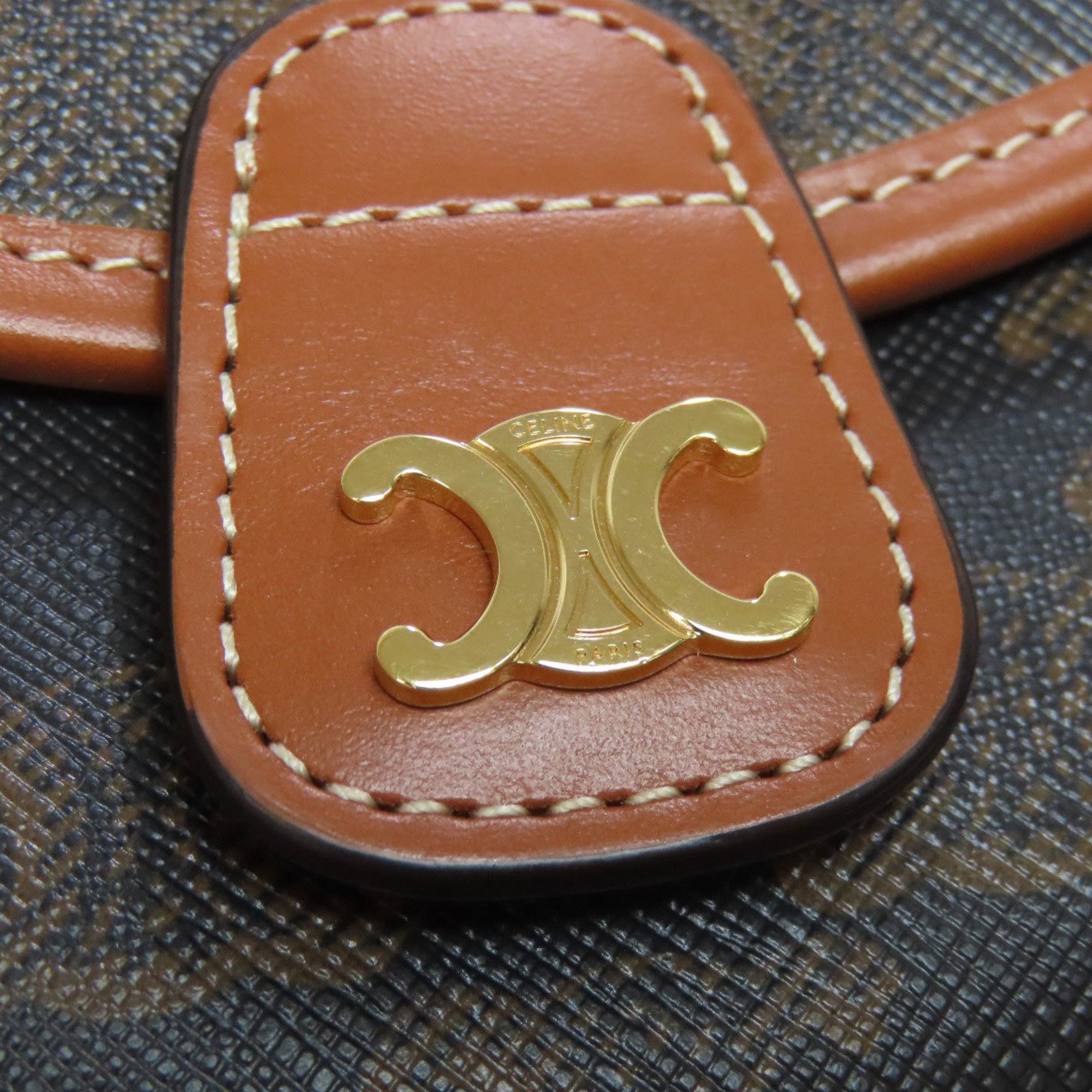 CELINE ミニ ブザス  トリオンフキャンバス カーフスキン