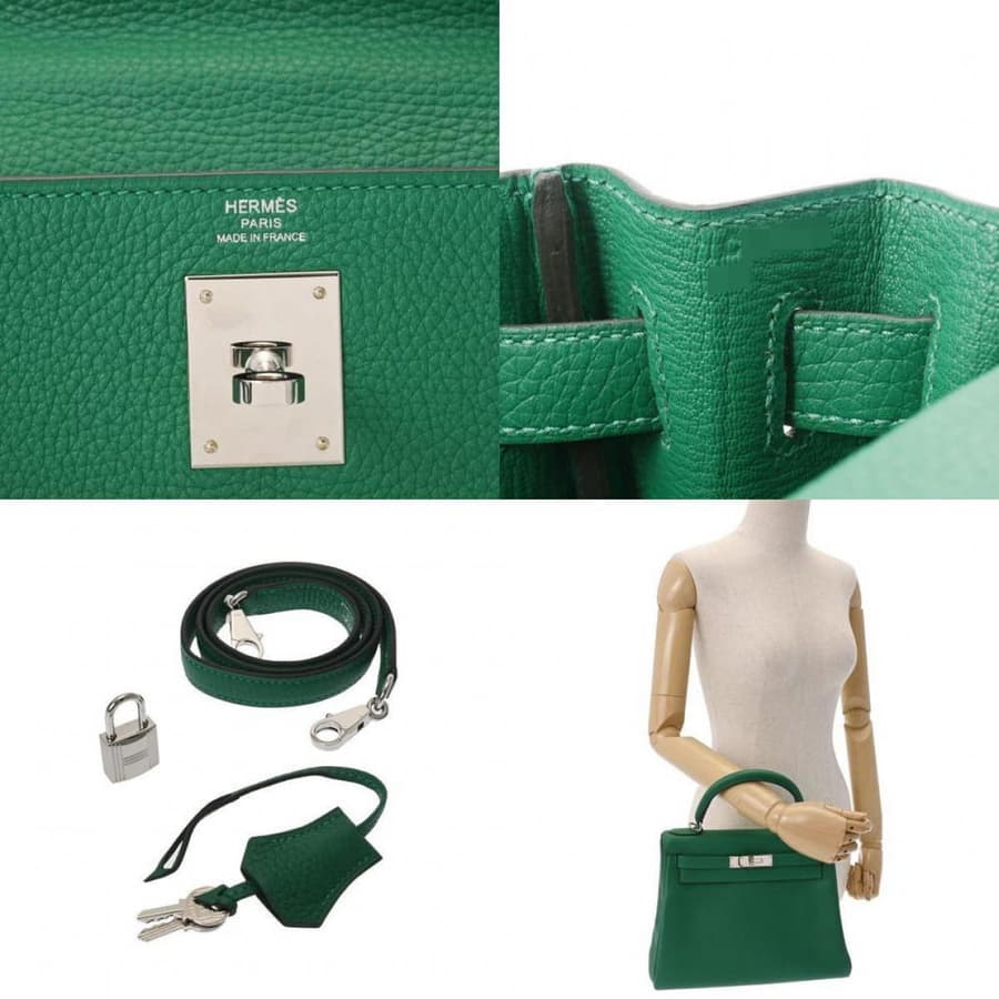 HERMES Birkin エルメス ケリーII 28 ルトゥルヌ エヴァーカラー カーフスキン メンテ ハンドバッグ