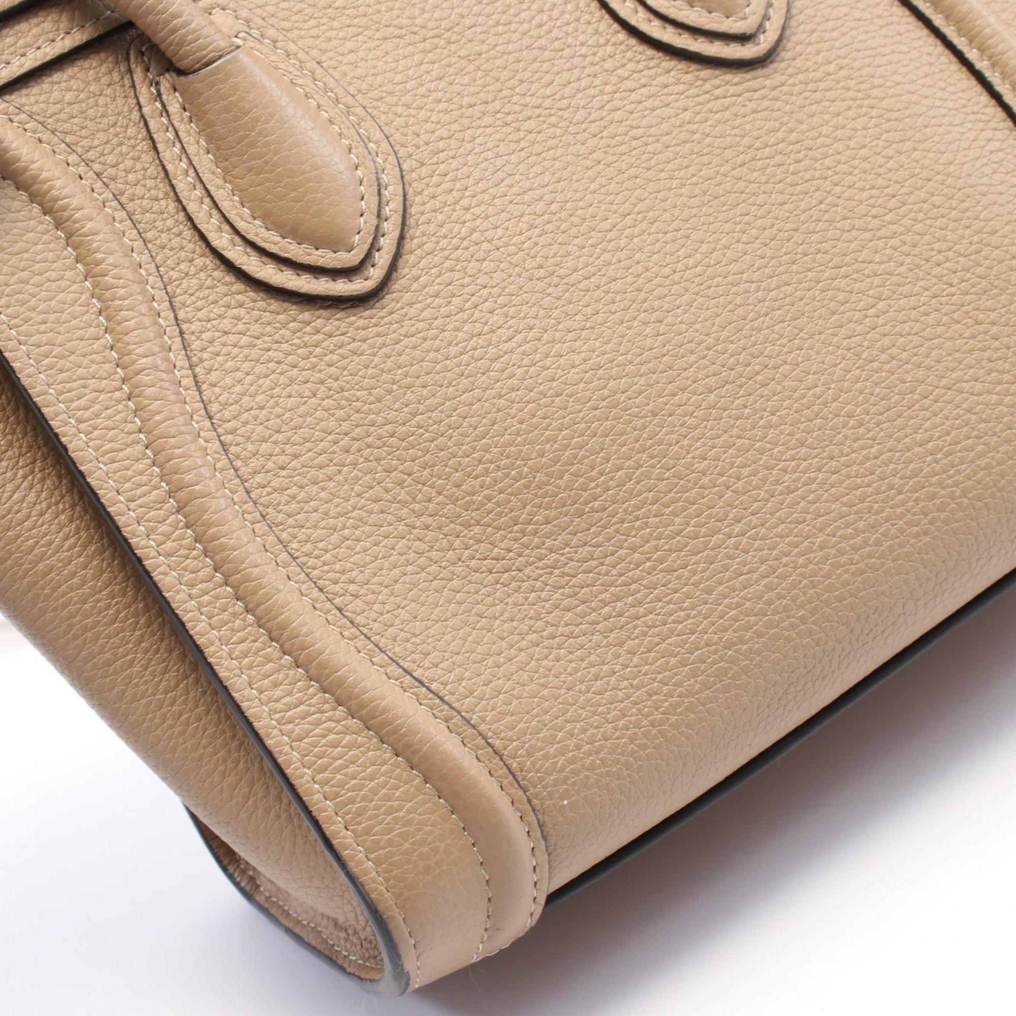 CELINE セリーヌ ラゲージ ナノ ハンドバッグ ベージュ
