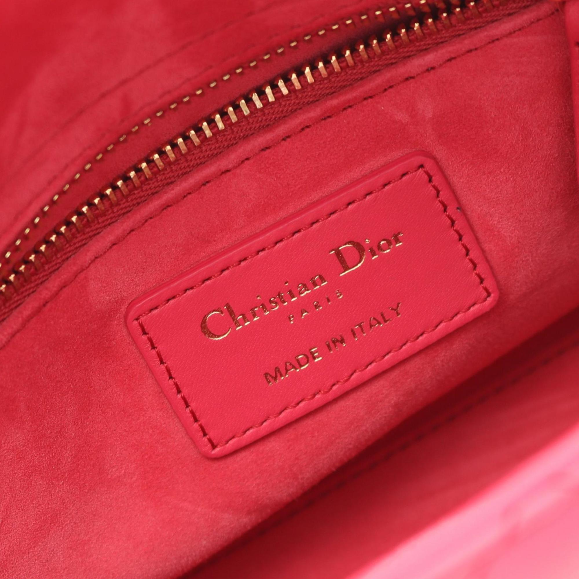 Christian Dior Lady Dior My ABCDior バッグ スモール カナージュ ラムスキン