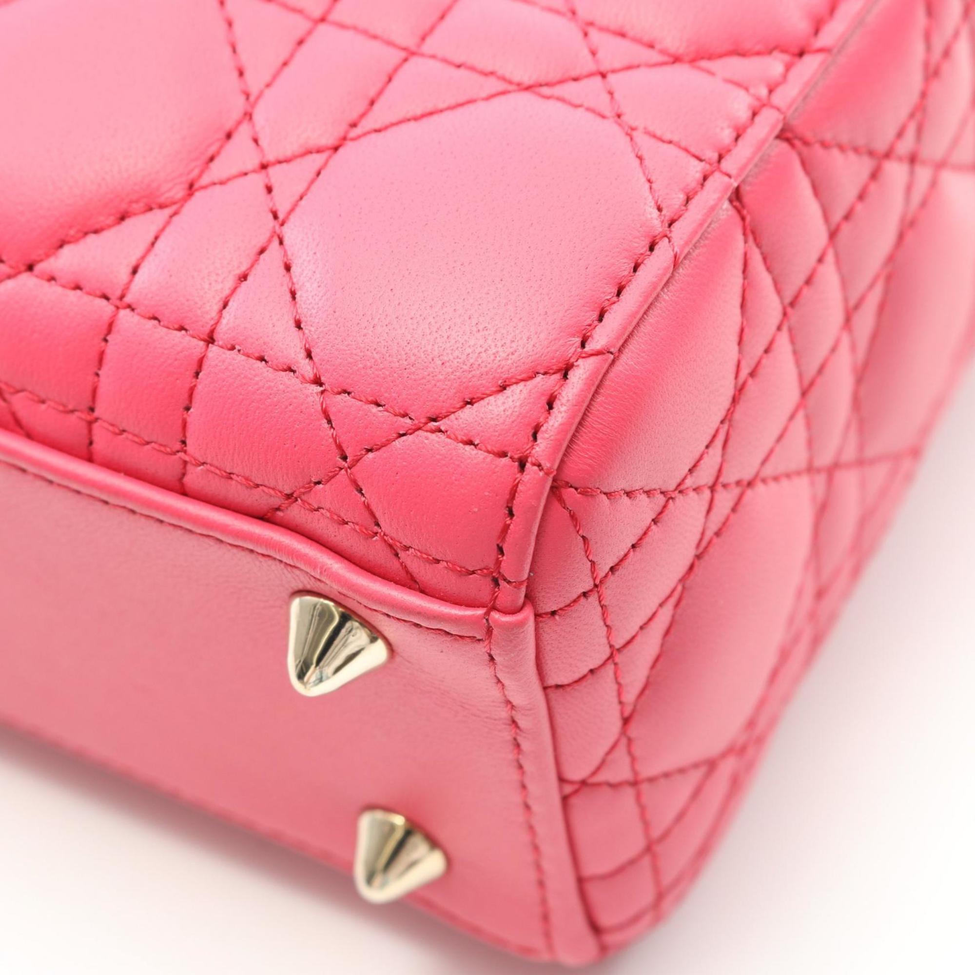 Christian Dior Lady Dior My ABCDior バッグ スモール カナージュ ラムスキン