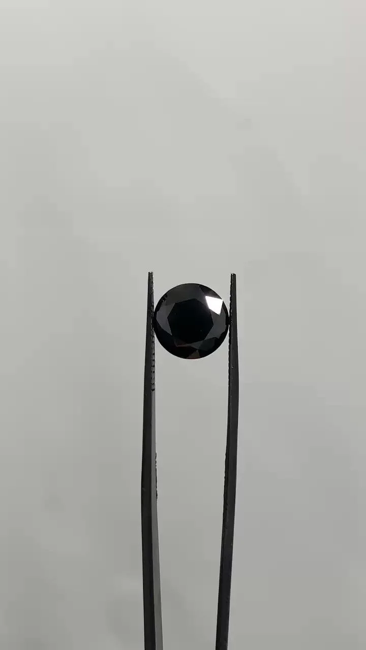 4.75 カラット ラウンド ファンシー ブラック VVS2 天然 ダイヤモンド