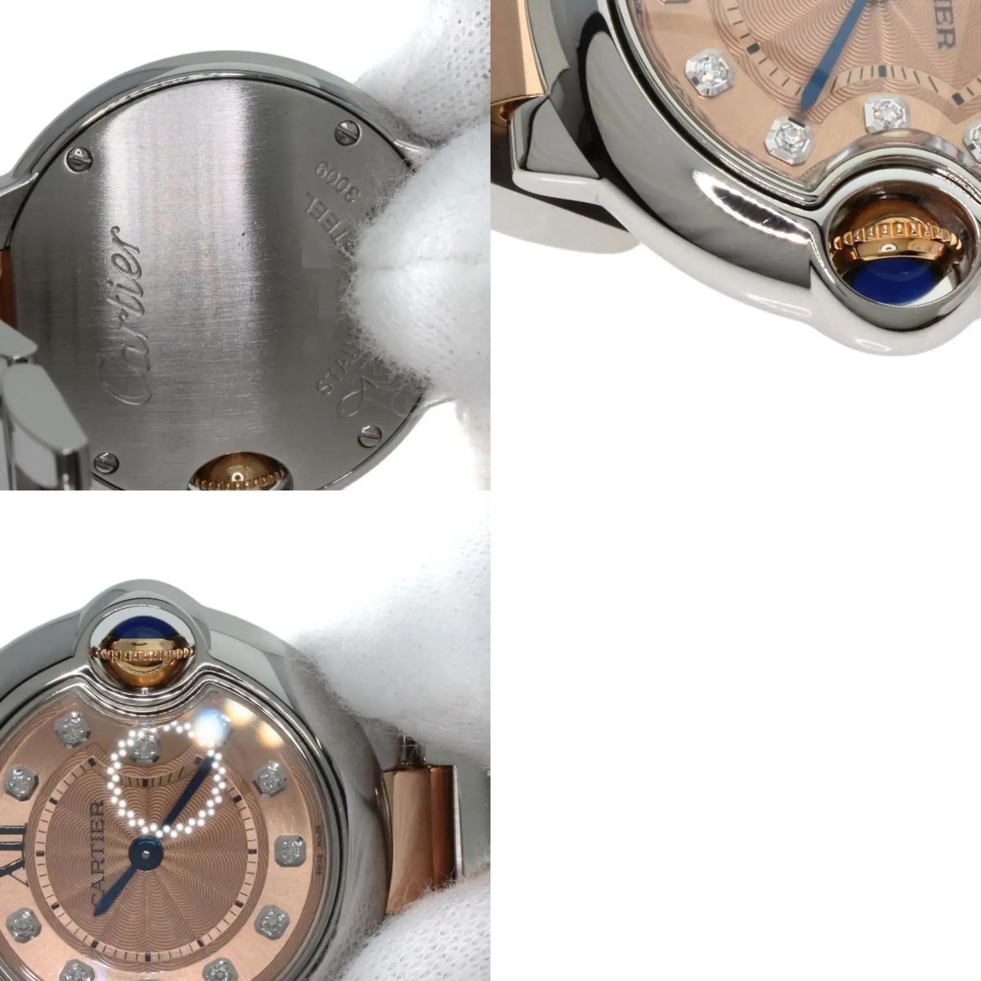 カルティエ バロン ブルー 28mm ツートーンウォッチ