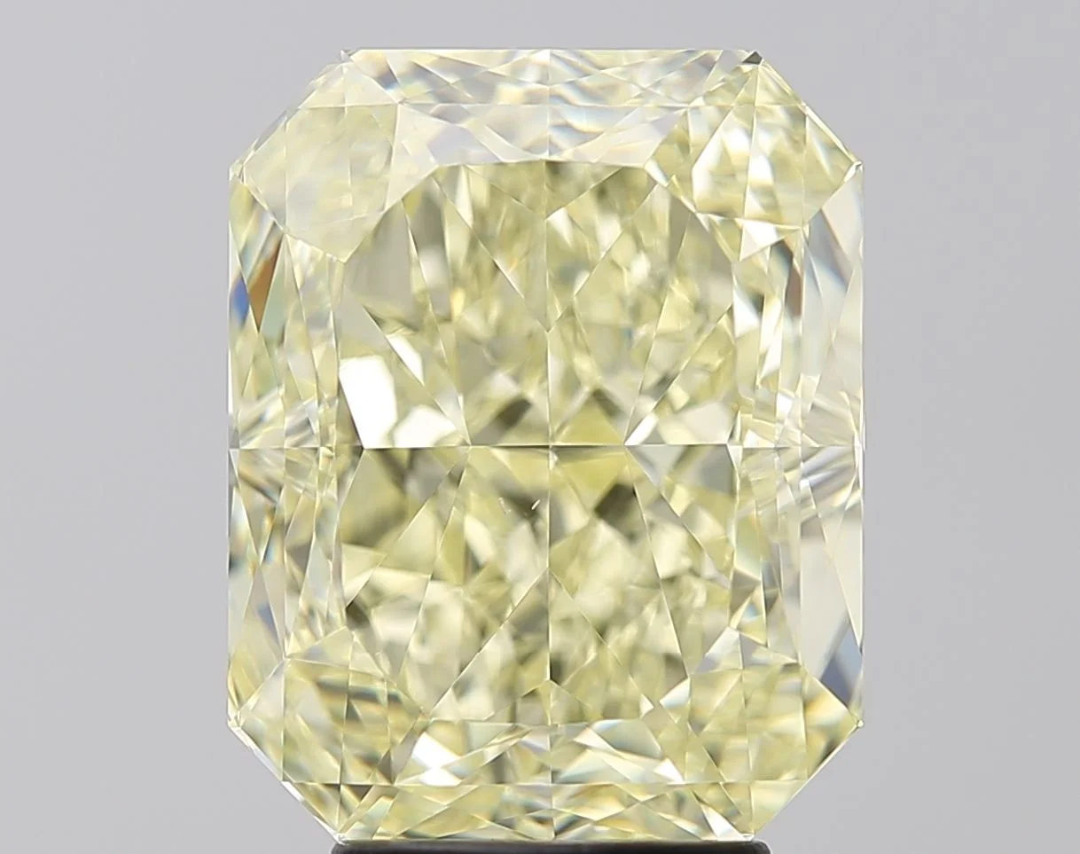 5.16 カラット ラディアント ファンシーライト イエロー VS2 天然 ダイヤモンド